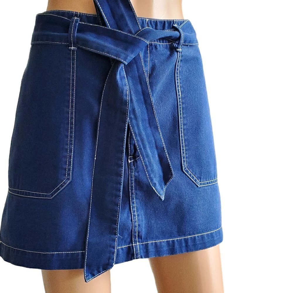 BLUE DENIM SKIRT SIZE 14